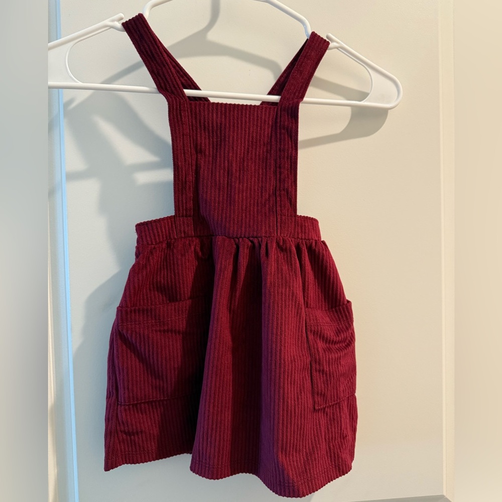 NWOT Wonder Nation Maroon Corduroy Overalls